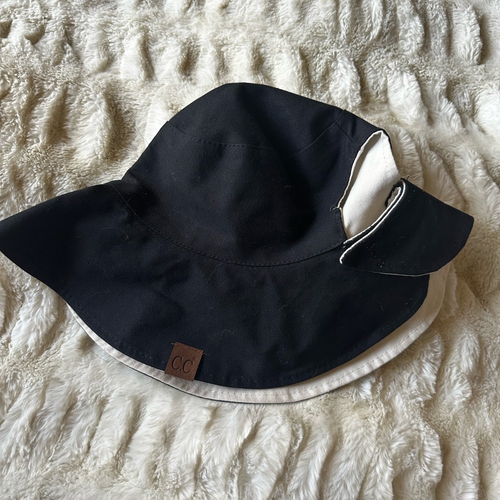 💓 CC women black hat classy one size